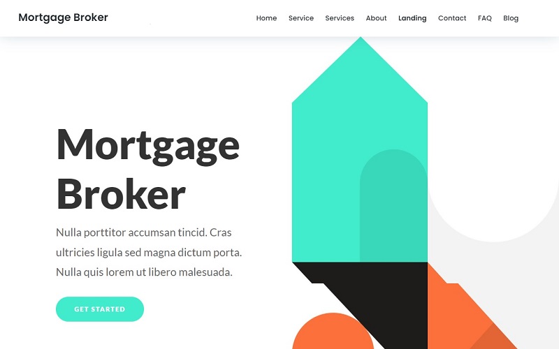 Our ‘Mortgage Broker’ WordPress website will bring you a high rate of satisfaction!